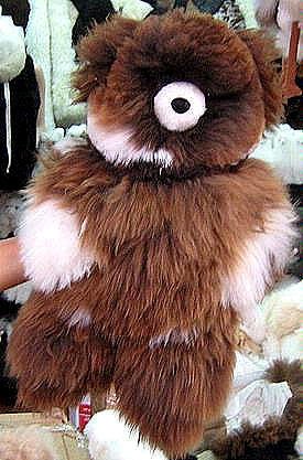 Fur teddy bear made of pure Babyalpaca fur