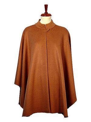 Brown Poncho Cape,made of Babyalpaca wool