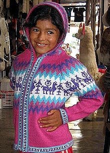 Pink hooded Cardigan, jacket made of Alpacawool