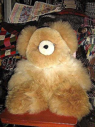 Teddy Bear made of pure Babyalpaca fur, figure toy, 25 inch