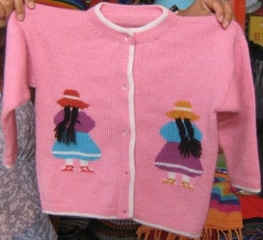 Pink embroidered ethnic knitted Cardigan,Alpacawool