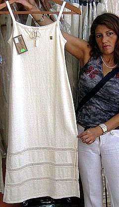 White dress from Ñusta,ecological pima cotton