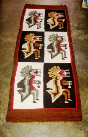 Hand-weaved rug from Peru, Carnival Designs