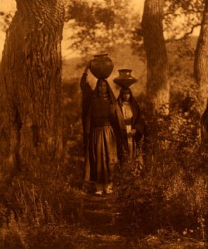 "Taos Water Girls" Edward S.Curtis Native American Art