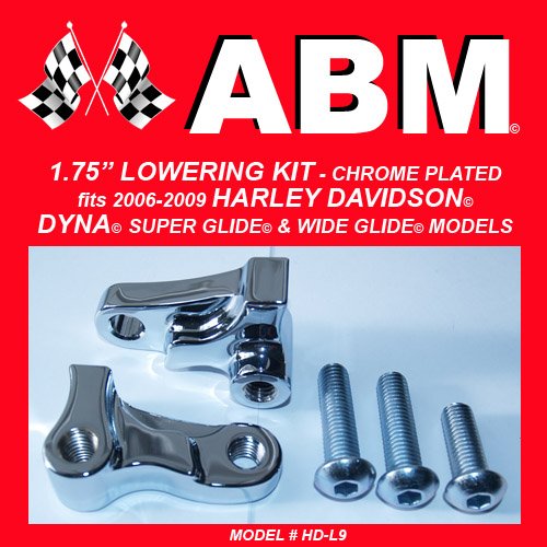 1.75" LOWERING KIT fit HARLEY DAVIDSON DYNA SUPER GLIDE CHROME