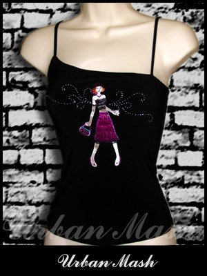 Polaris MOD Tank Top with ASYMMETRIC Neckline - size large - TLBK0016