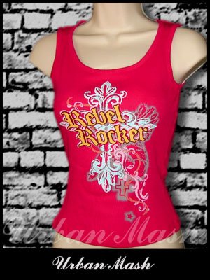 Juniors REBEL ROCKER Tank Top - size small - TSR0017