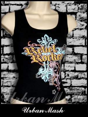Juniors REBEL ROCKER Tank Top - size small - TSBK0017