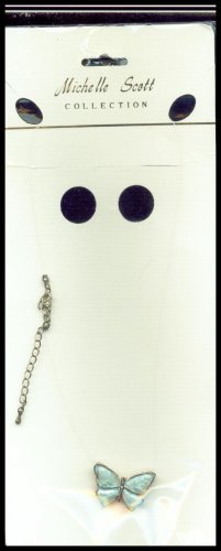 Michelle Scott Floating Butterfly Necklace MIP
