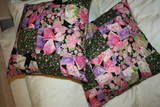 Asian Patchwork Throw Pillows Set of 2