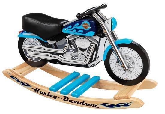 KidKraft Harley-Davidson Blue Softail Rocker
