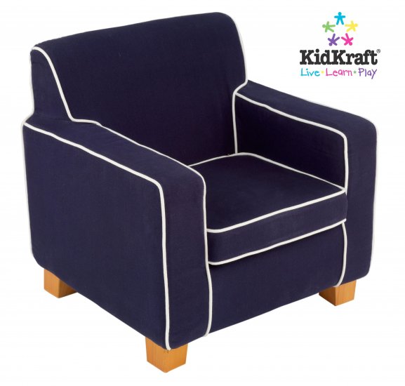 KidKraft Laguna Chair with Navy Piping