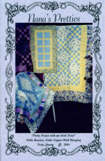 Quilt Pattern - Pretty Posies with an Irish Twist by Nana's Pretties