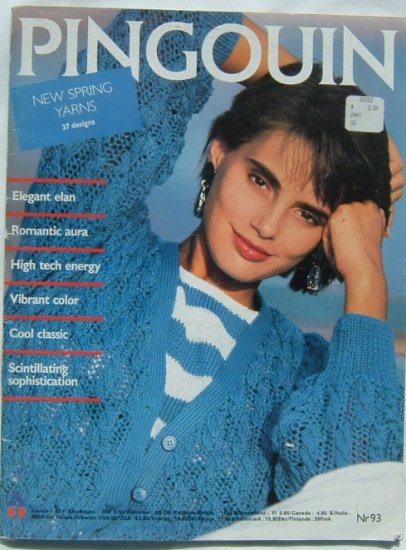 PINGOUIN Knitting Pattern Book #93 Womens Sweaters Knit