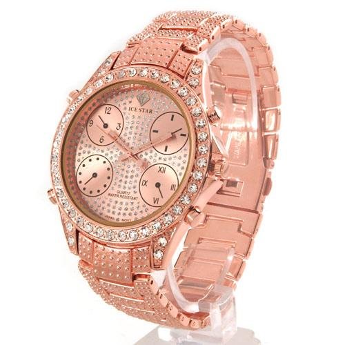 Ice Star Gents Watch Stainless Steel-Rose Coloring-Style 2