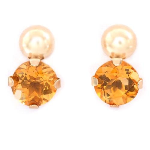 Sun-Sational Citrine Post Earrings