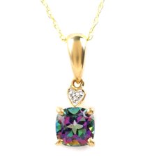 Diamond and Topaz Necklace