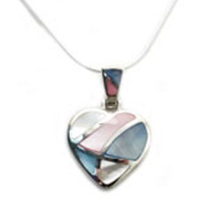 Sterling Silver and Mother-of-Pearl Pendant Necklace