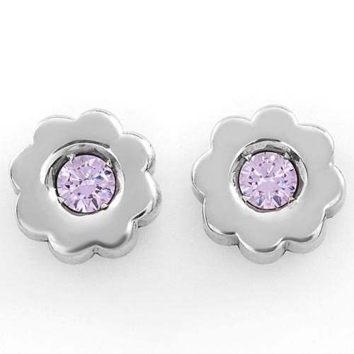Sterling Silver and Cubic Zirconia Earrings