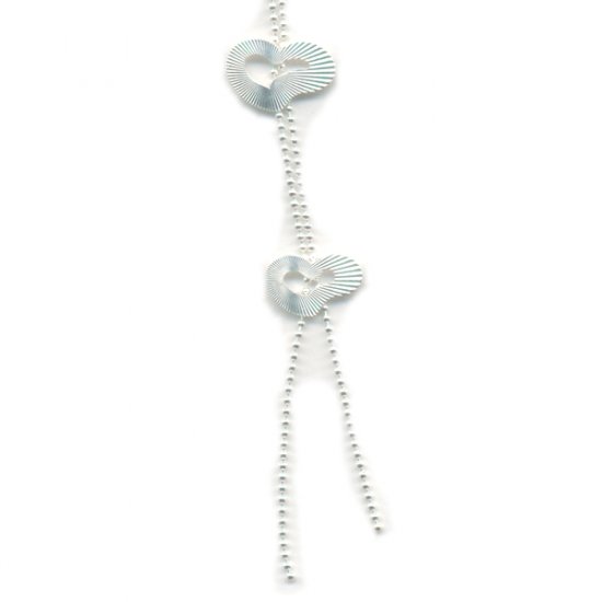 Italian made Sterling Silver Necklace with Heart Shapes