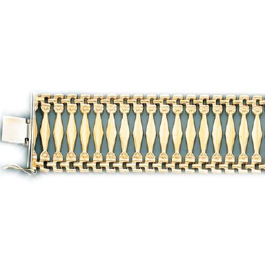 Ladys Gypsy Style Bracelet in Italian Gold (Style-1)