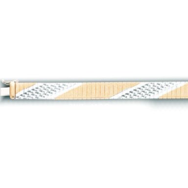 Ladys Fancy Style Bracelet in Two-Tone Italian Gold (Style-1)