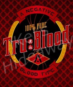 set of 8 TRUE BLOOD Theme Party Drink LaBeLs