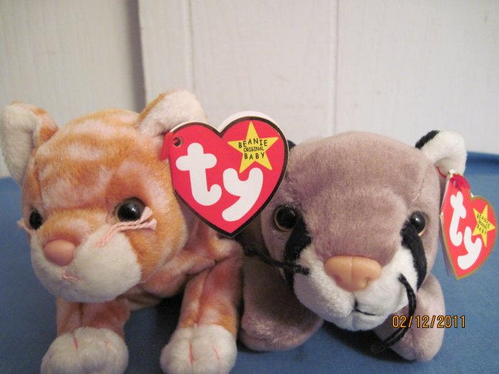 Beanie Babies Canyon & Amber