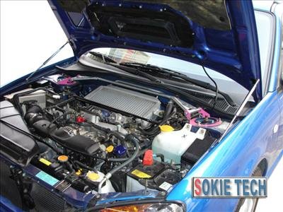 Subaru Impreza GDB F GDBF Carbon Fiber Gas Hood Damper k2