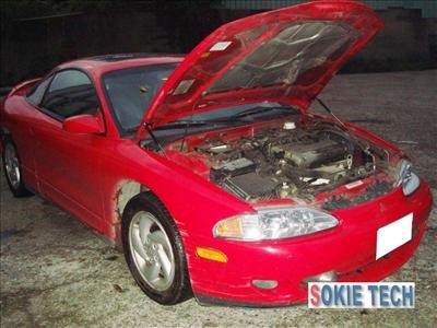 95 ~ 99 Mitsubishi Eclipse Carbon Fiber Gas Hood Damper i2