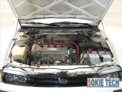 93~97 Toyota Corolla Carbon Fiber Gas Hood Lift Damper e7