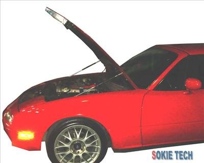 88~00 Mazda Miata MX5 Carbon Fiber Gas Hood Damper Kit g2
