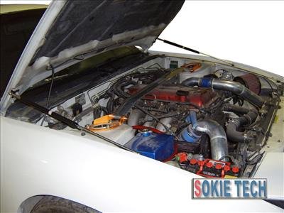 95 ~ 99 Infiniti G20 Carbon Fiber Gas Hood Lift Damper c8