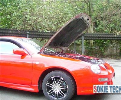94~98 Toyota Celica Carbon Fiber Shock Hood Lift Damper f3