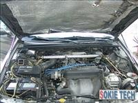 01~04 Acura RSX DC5 Silver Carbon Fiber Gas Hood Damper c1