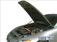 92~95 Honda Civic EG Silver Carbon Fiber Hood Damper a1
