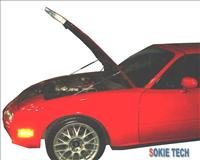 01~05 Mazda Miata MX5 Silver Carbon Fiber Hood Damper g2