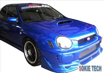 Subaru Impreza GDA GDB Silver Carbon Fiber Hood Damper j9
