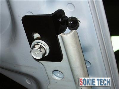 95 ~ 99 Eclipse Silver Carbon Fiber Gas Hood Damper i2