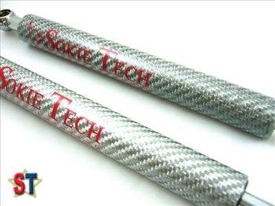 03~07 Nissan 350Z Z33 Silver Carbon Fiber Hood Damper d4