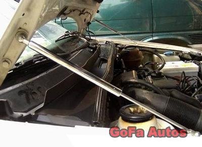 92~98 VW Golf III II I Silver Carbon Fiber Hood Damper j6