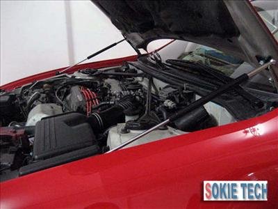 94~99 Toyota Celica Silver Carbon Shock Hood Damper kit f3