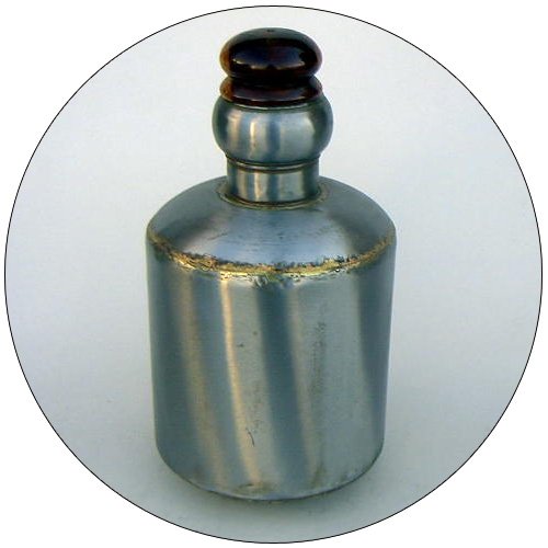Decorative Iron Vase w/ Wood Cork - 16 Inch