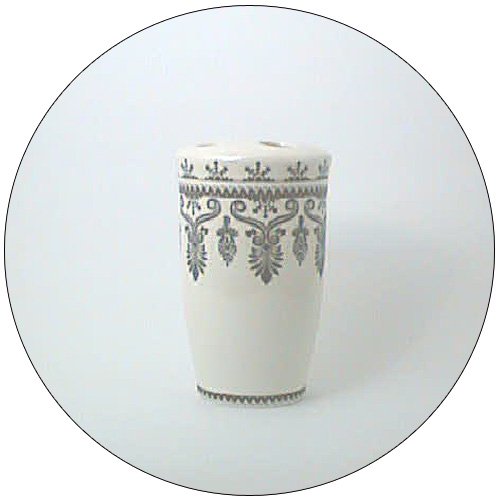 Toothbrush Holder (4 Hole) with Classic Black Design