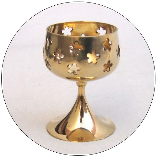 Solid Brass Heart Votive - 2-1/2 Inch