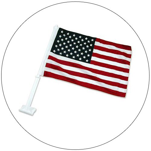 USA Auto Clip On Flag 12" x 18"