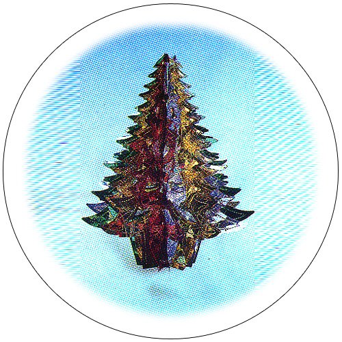 Hanging Metallic Christmas Tree - Foldout