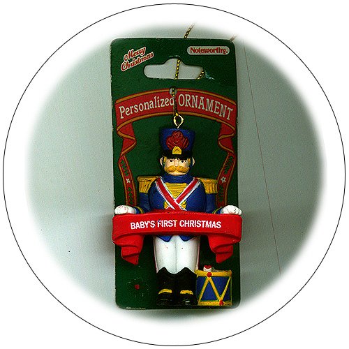 "Baby's First Christmas" Toy Soldier Tree Ornament