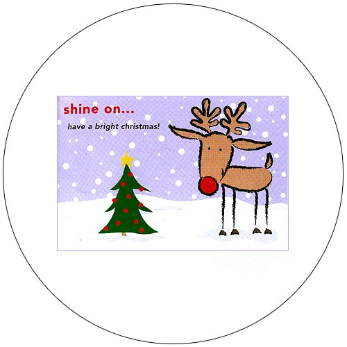 Cute Raindeer Greeting Postcards: "Shine On" 12 Ct. - No. MGC232CC - mjZOOM