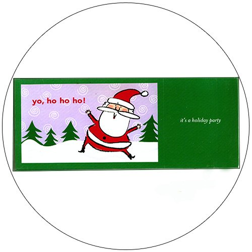 Cute Snow Santa Greeting Invitation Postcards: "Yo, Ho Ho Ho" 12 Ct. - No. MGC200CC - mjZOOM